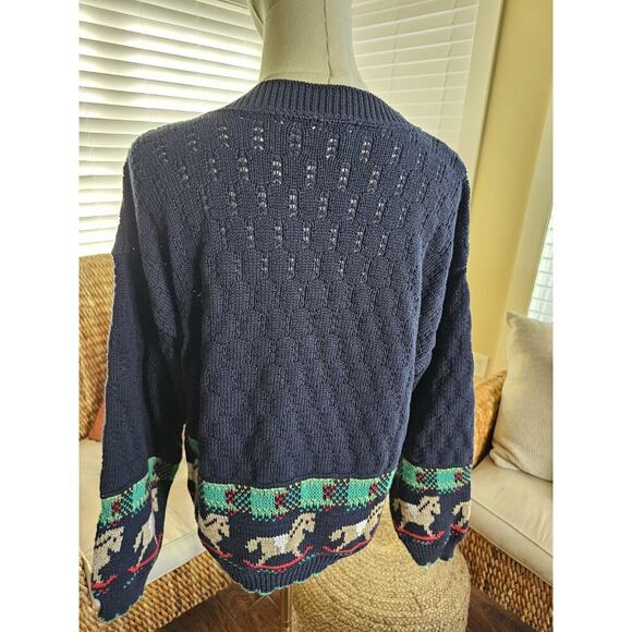 Worthington Vintage Rocking Horse Sweater Women’s Size S Made in USA - Picture 5 of 10